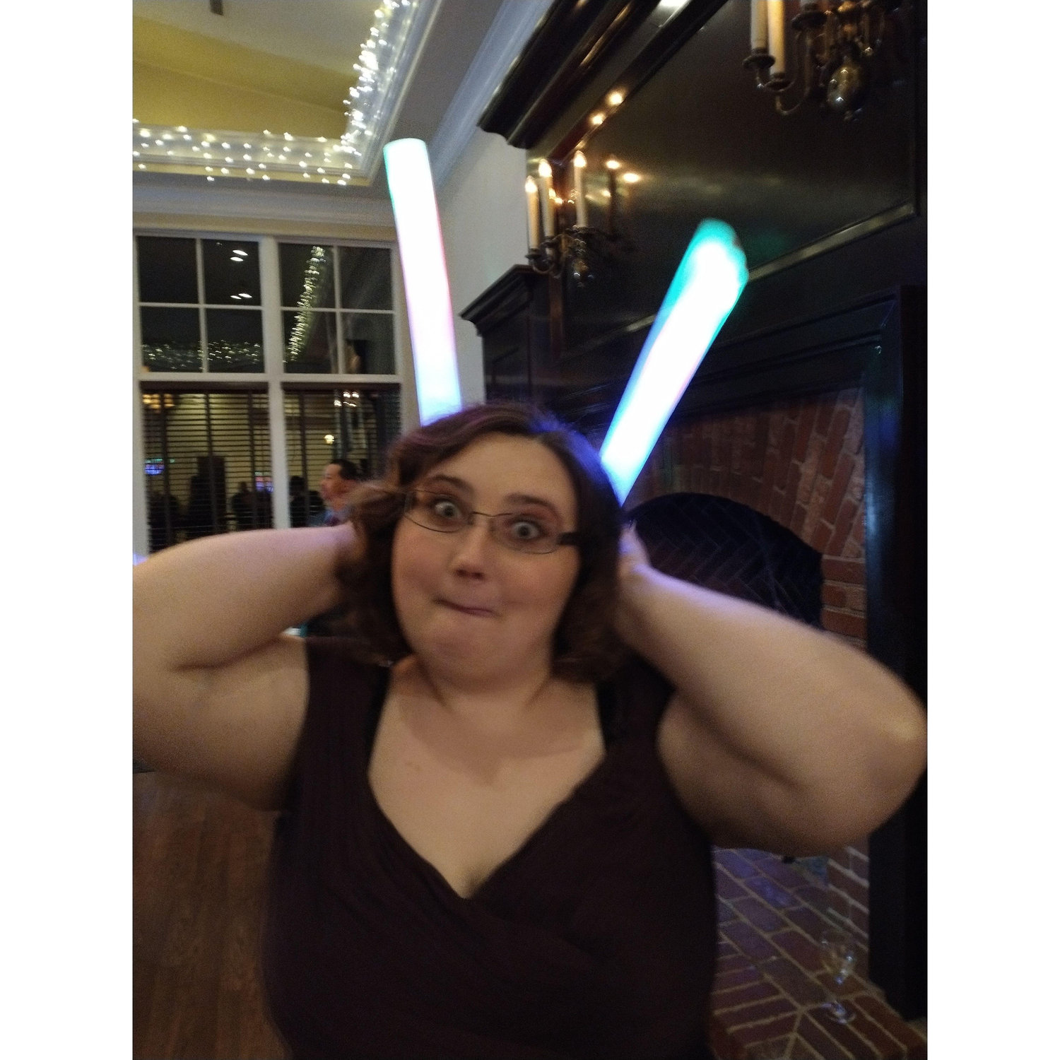 Natalie getting silly at Antonella's Wedding.
March 2023