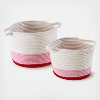Cotton Rope Baskets, Set of 2