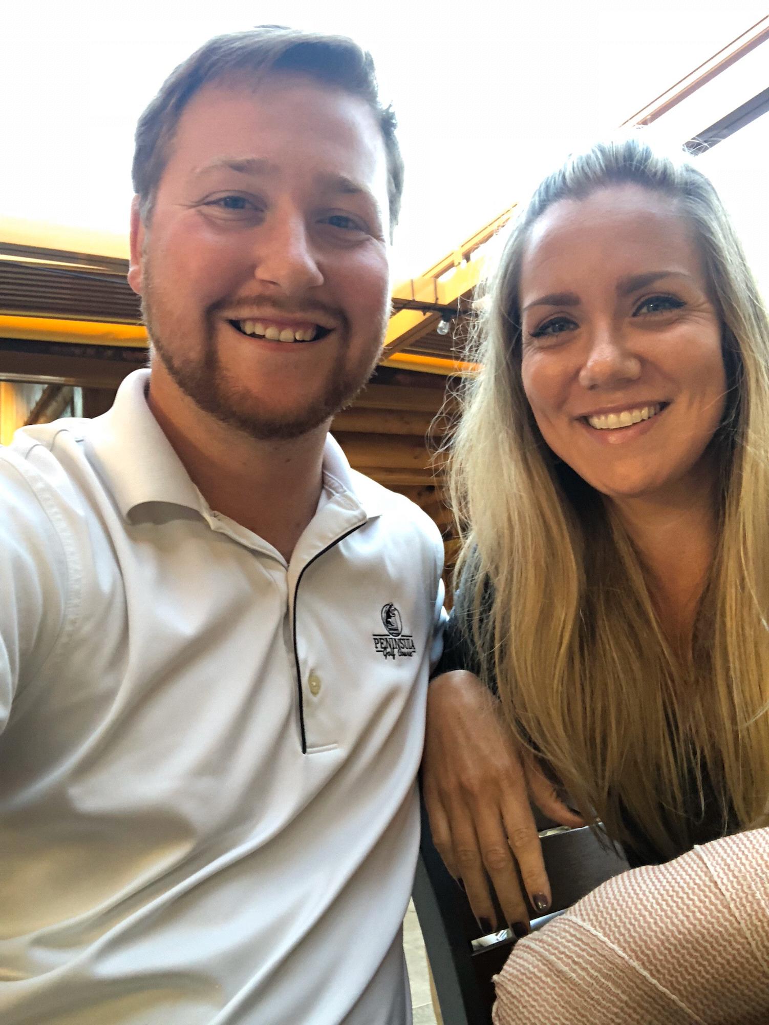 Stabbur Beer Garden, our first outing after Laurel's accident! October 2018.