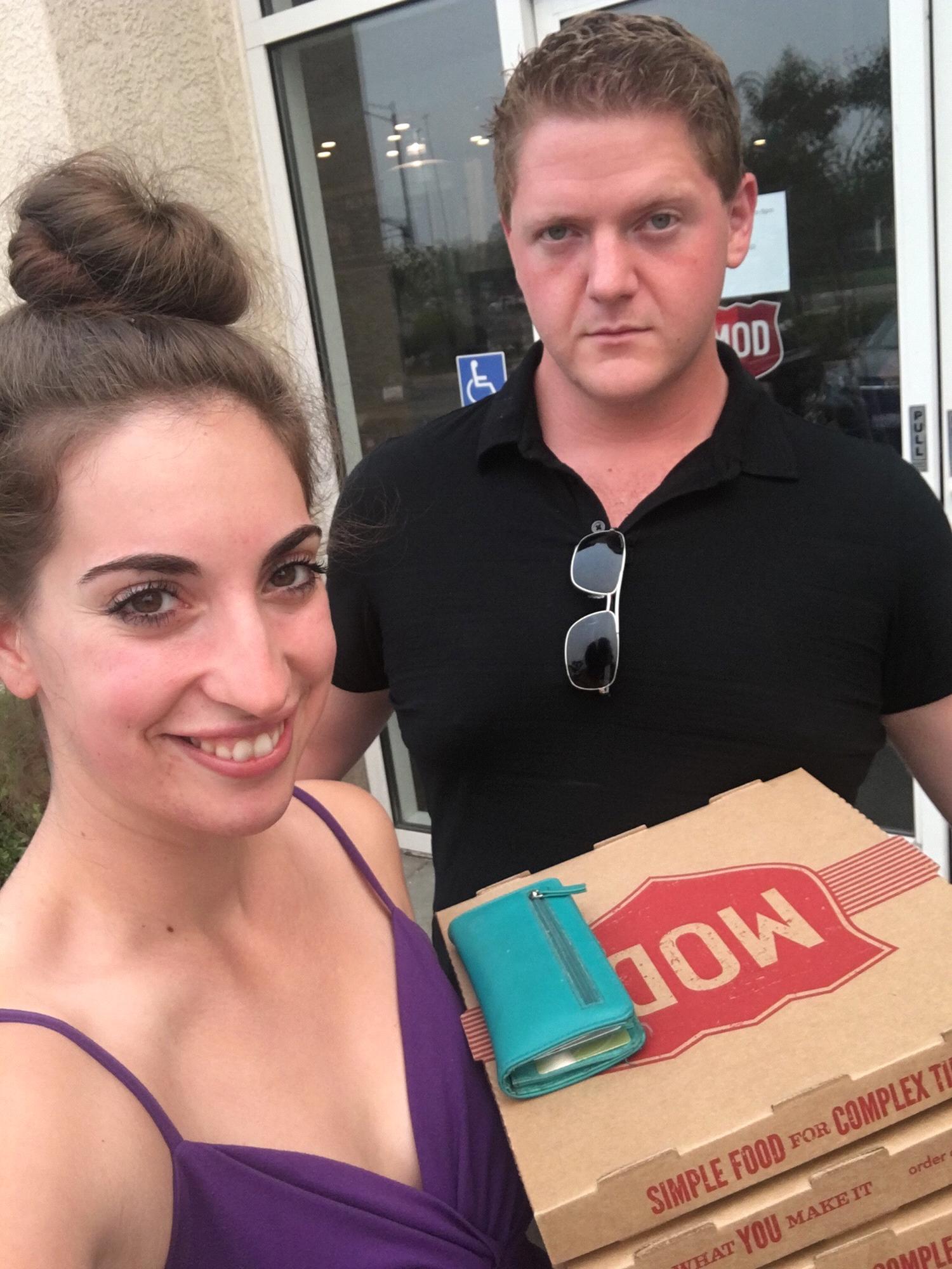 Picking up pizza for the family during the Carr Fire