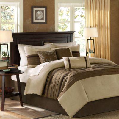 Madison Park Palmer 7-Piece King Comforter Set in Natural