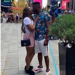 Always and forever best friends. Summer 2019 in Times Square, NY