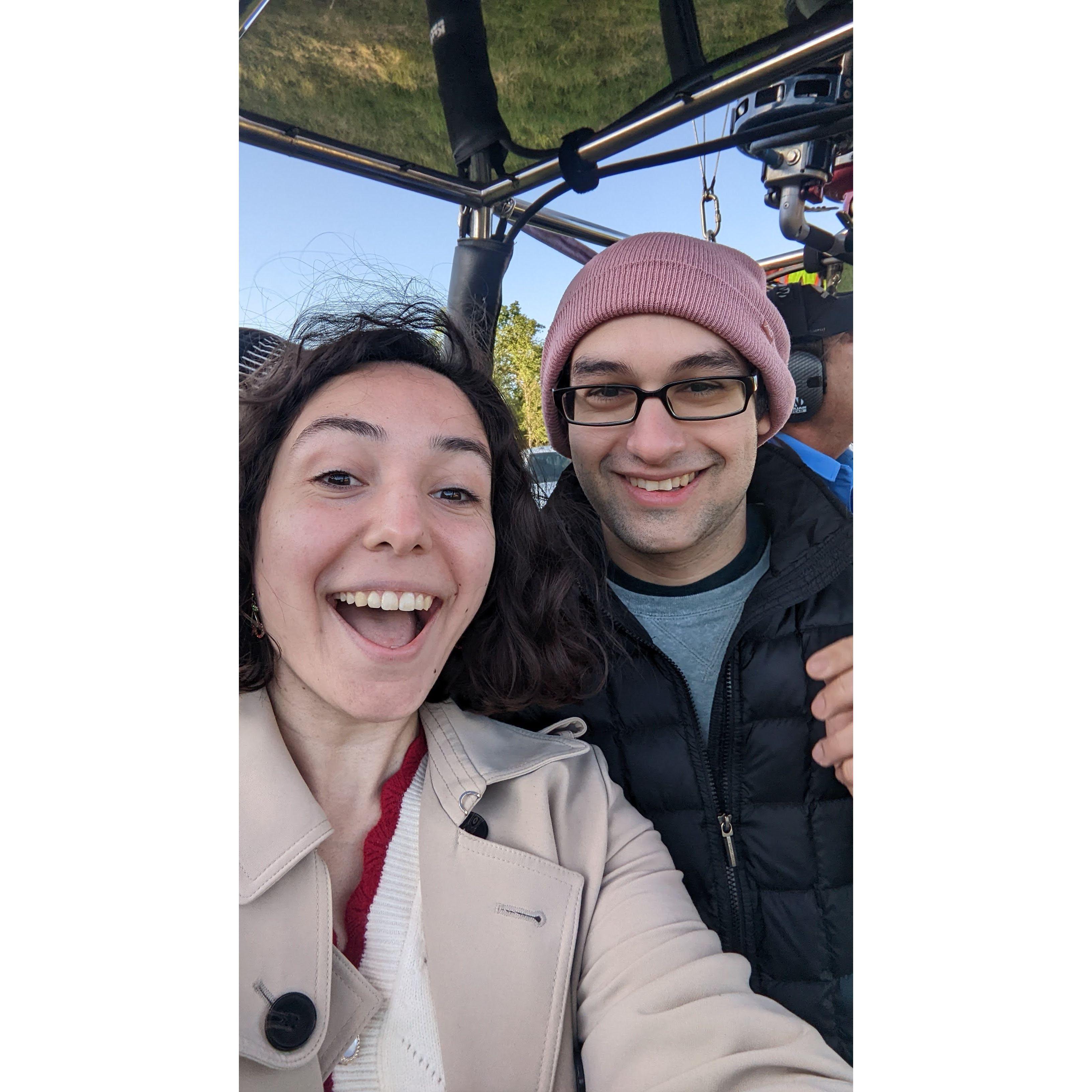 Hot air balloon ride in Sonoma