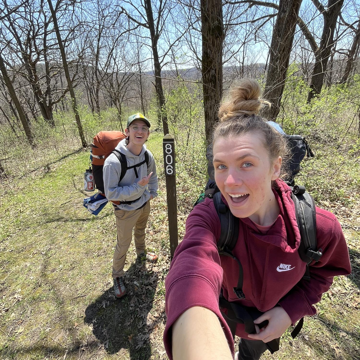 We went on a backpacking trip to Governor Dodge State Park for the weekend