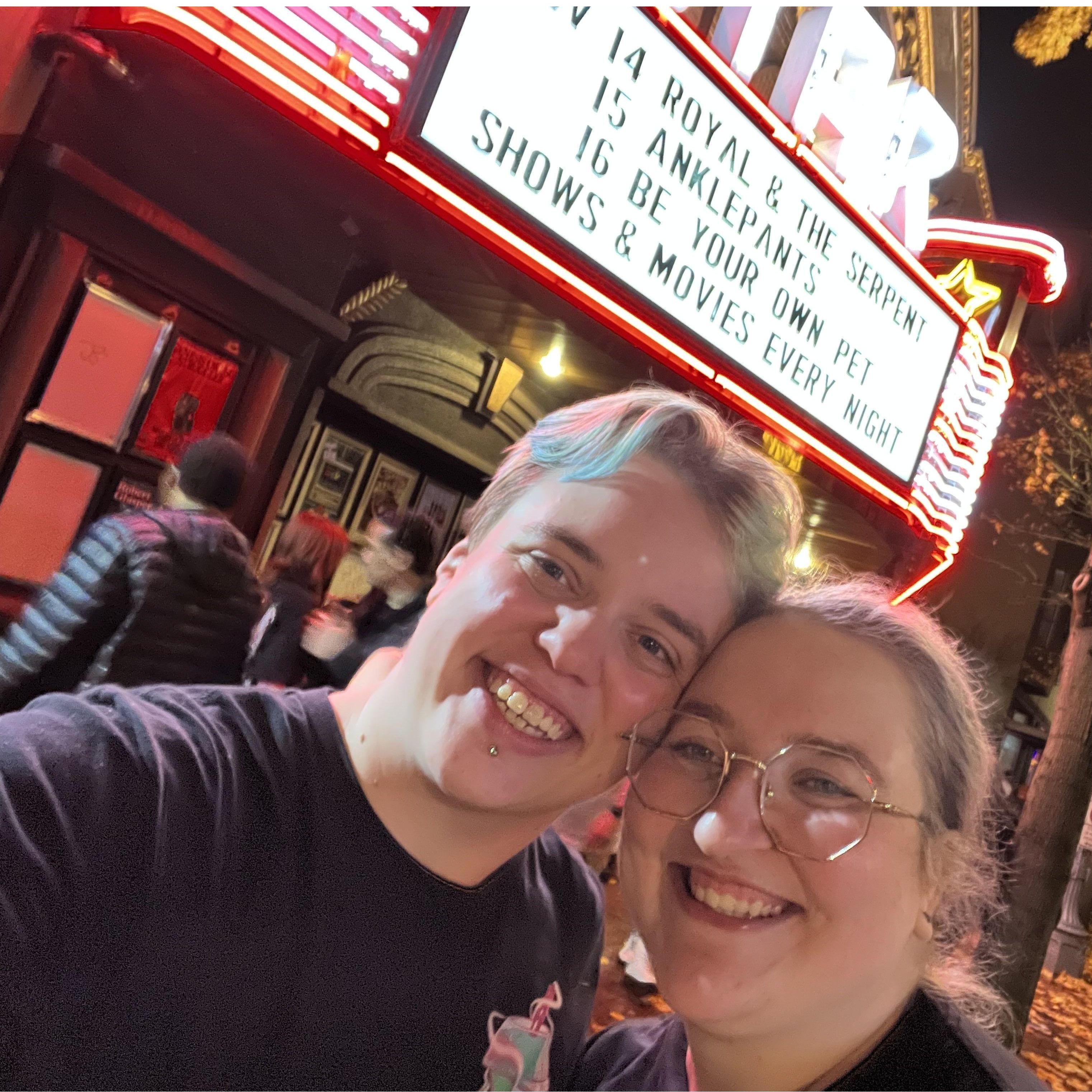 Attending a Royal and the Serpent concert together at the Star Theater November 2023