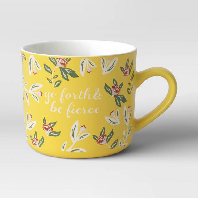 16oz Stoneware 'Go Forth and Be Fierce' Mug - Opalhouse™