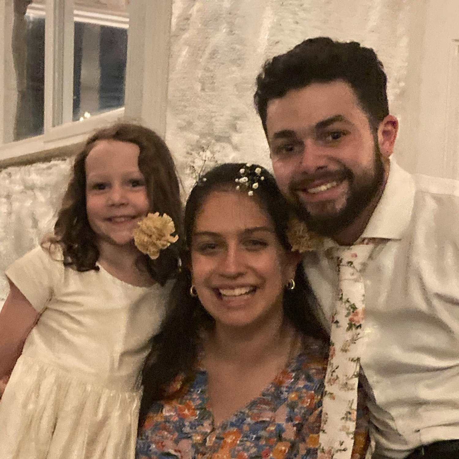 Hanging out with Beth at Ben's wedding