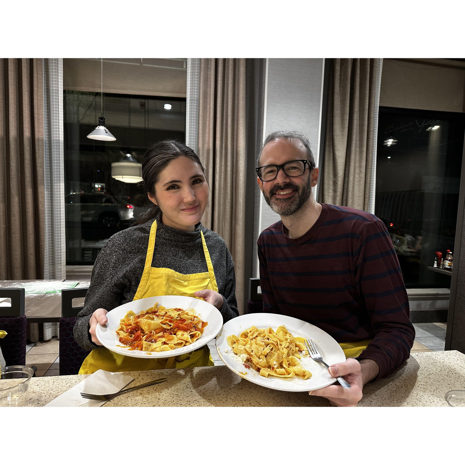 Pasta making class that deluded us into thinking we should buy a pasta roller (thankfully we snapped out of it pretty quick)