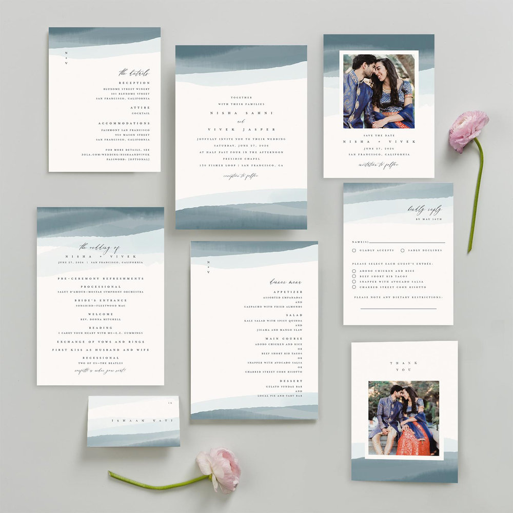 Zola Wedding Enclosure Cards - Halloway