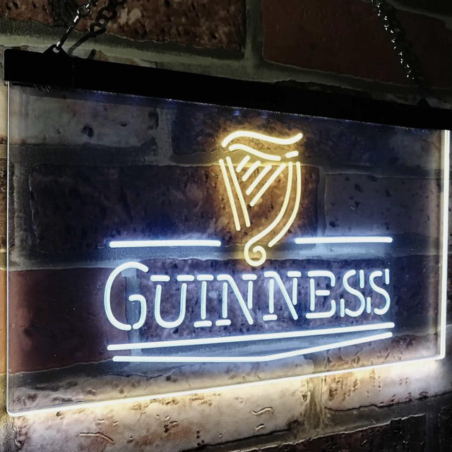 Guinnesss Classics Beer Bar LED Neon Sign