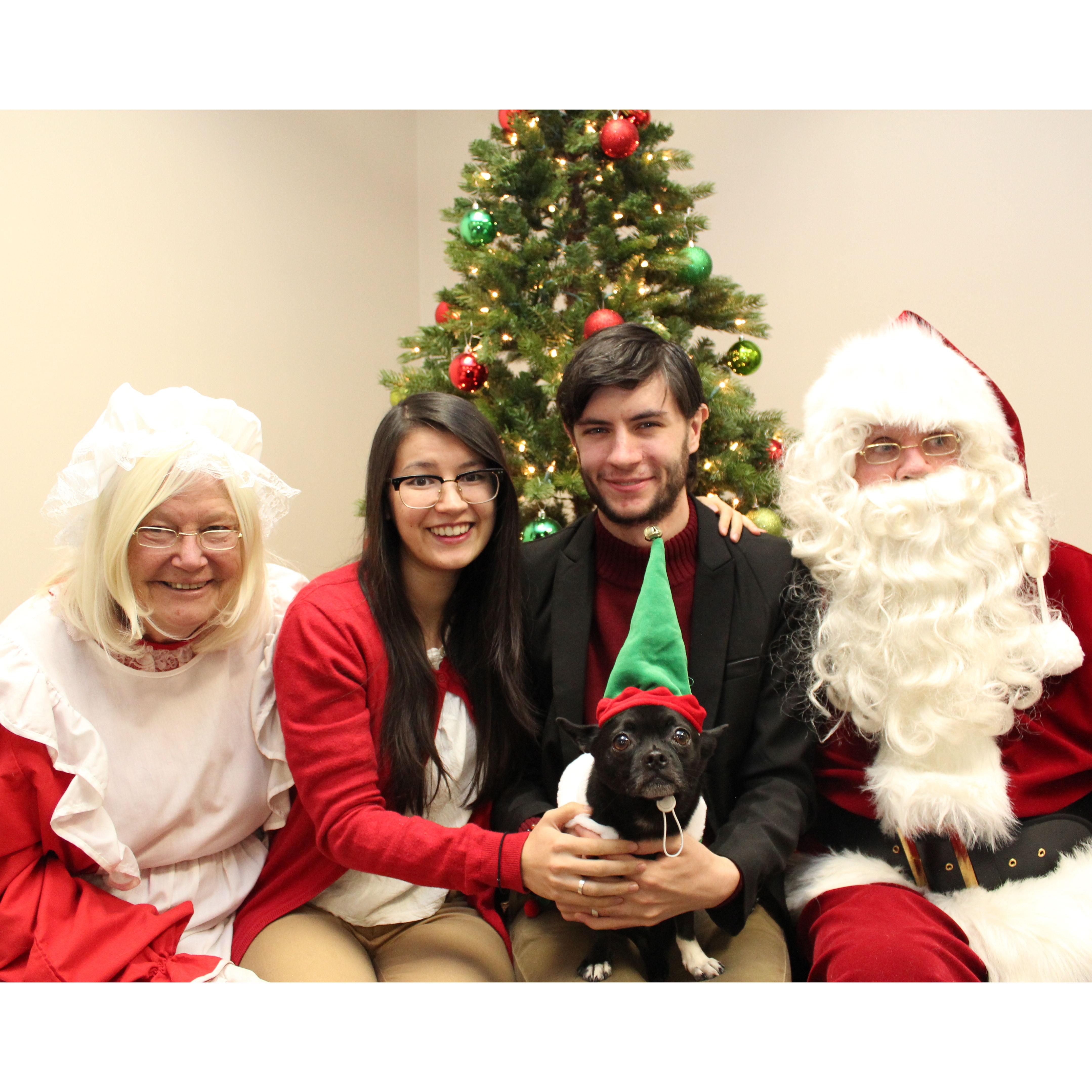 Family Christmas photo circa 2017 or so.