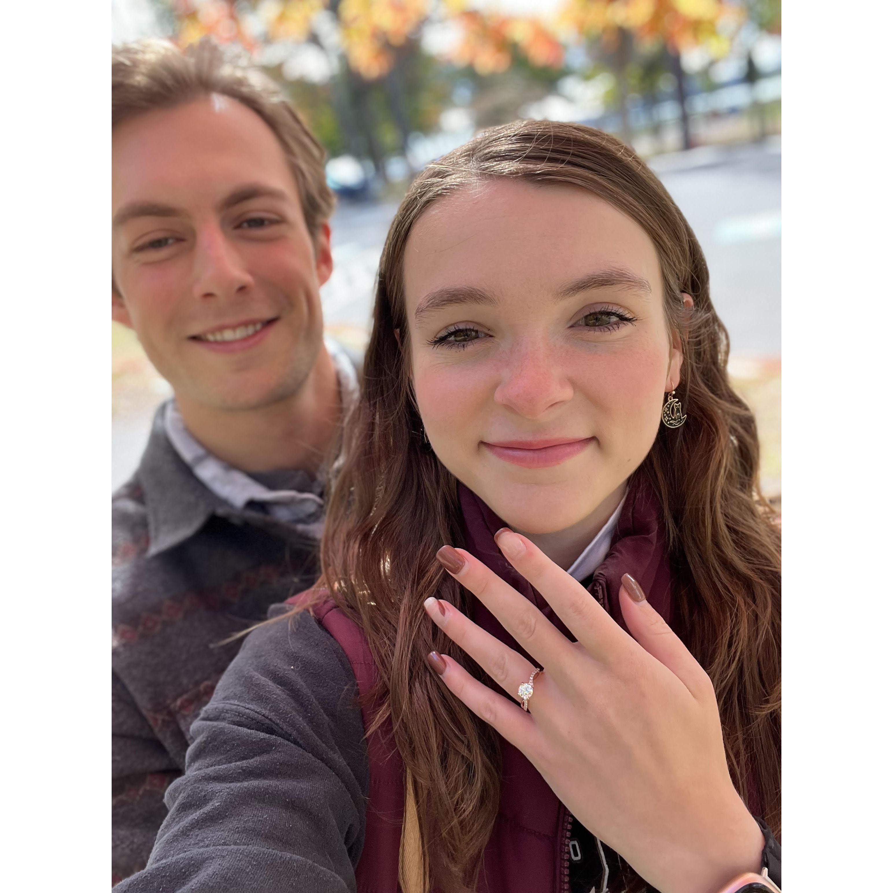 Right after Eric popped the question. October 7, 2023 in Marquette, MI