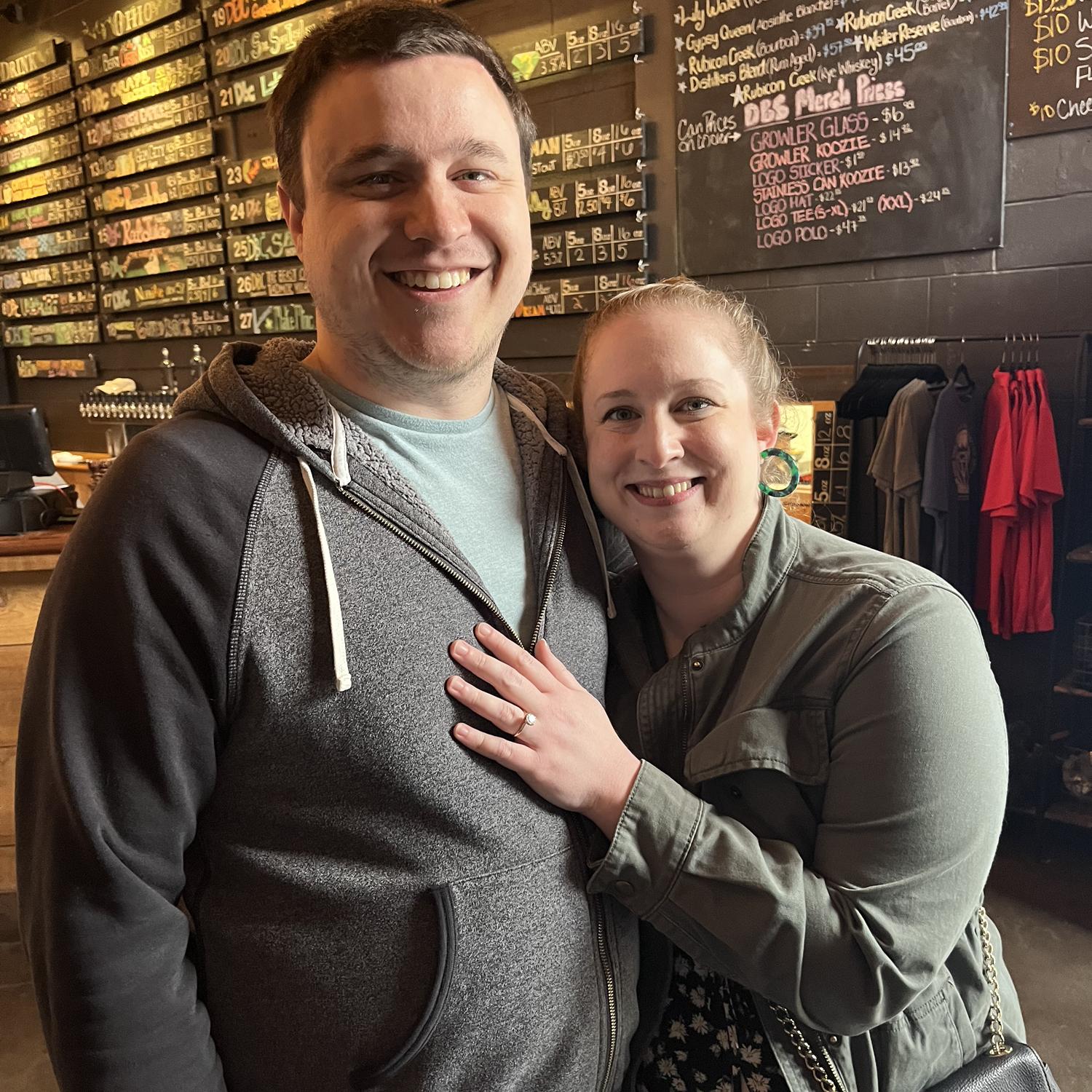 Engaged at Dayton Beer Company April 22, 2023