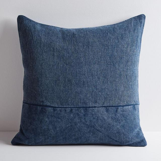 Cotton Canvas Pillow Cover 24"x24", Midnight