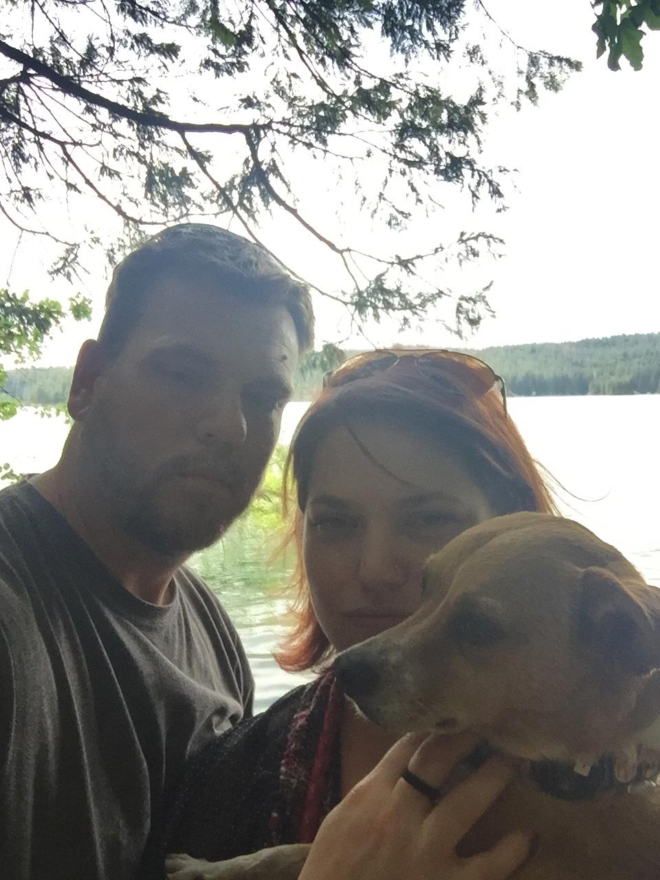 2017: Jenkinson Lake. Stafford was mean mugg’n for the picture so Duane and Kimberly joined in.