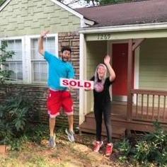 Our first house together, July 2018