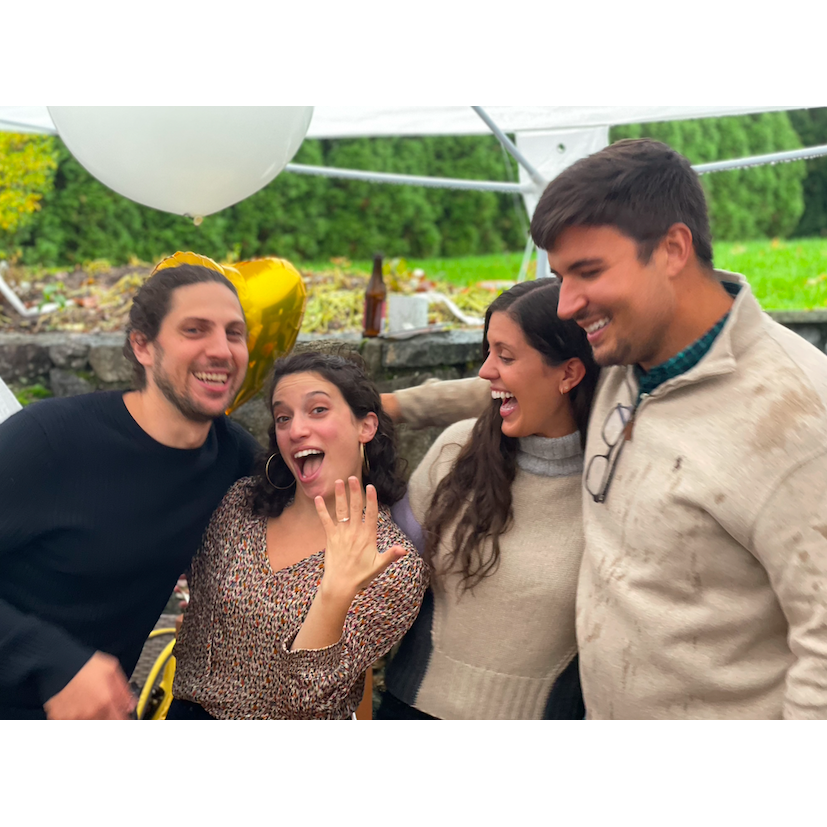 Celebrating our engagement with Alex's sister, Gabrielle, & future brother-in-law, George <3