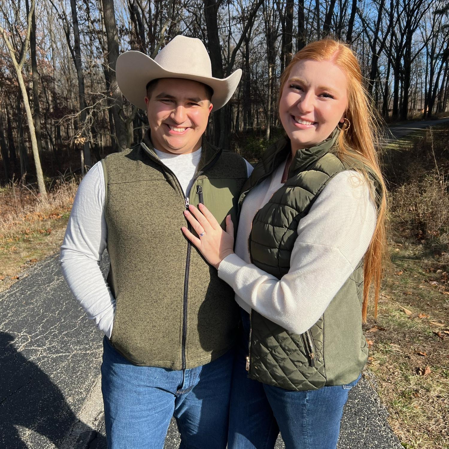 First photo together officially engaged! December 1, 2024