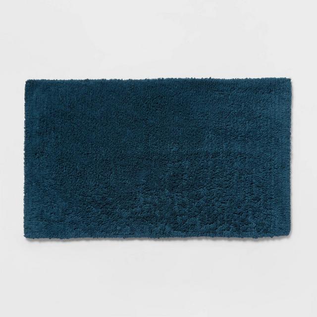 20"x34" Performance Plus Cotton Reversible Bath Rug/Runner Turquoise - Threshold™
