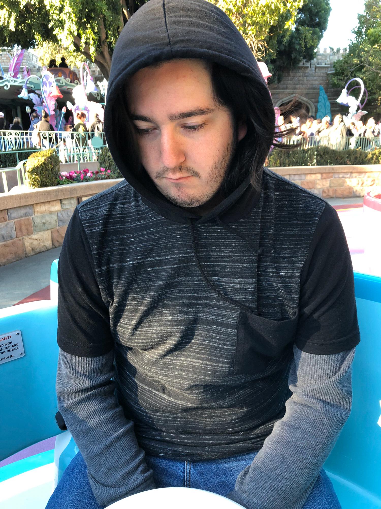 Someone was upset I made them go on the teacups lol