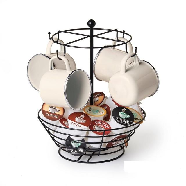 Nifty Coffee Pod & Cup Carousel - Black