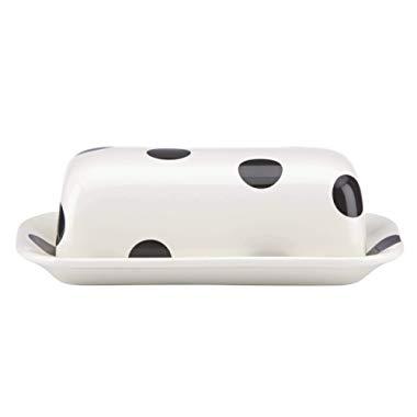 Kate Spade New York 856724 Deco Dot covered butter dish