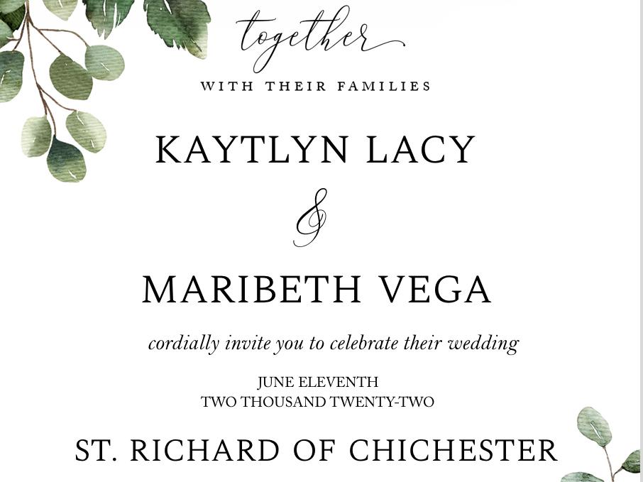 The Wedding Website of Kaytlyn Lacy and Maribeth Vega