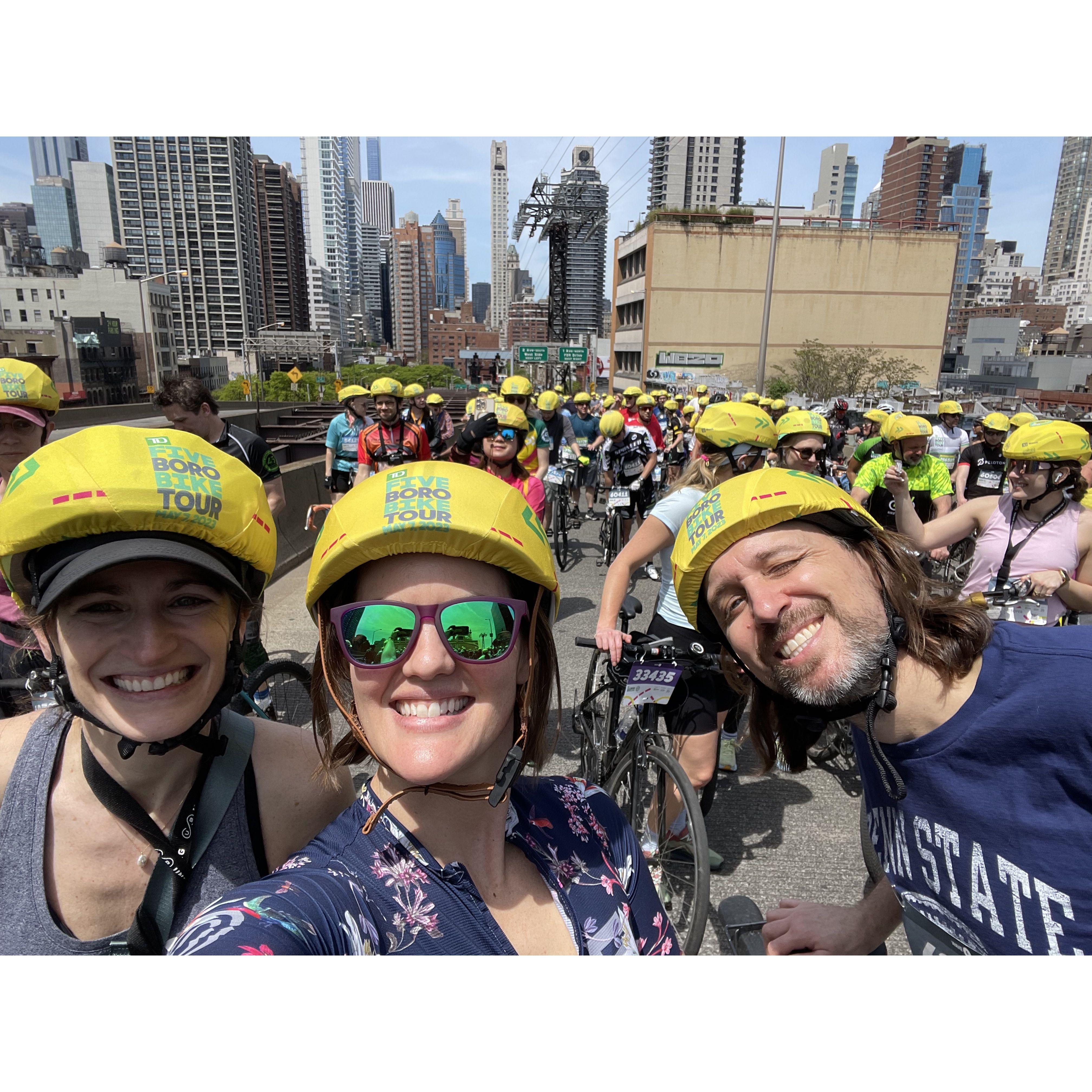 5 Boro Bike tour with our friend Meghan!