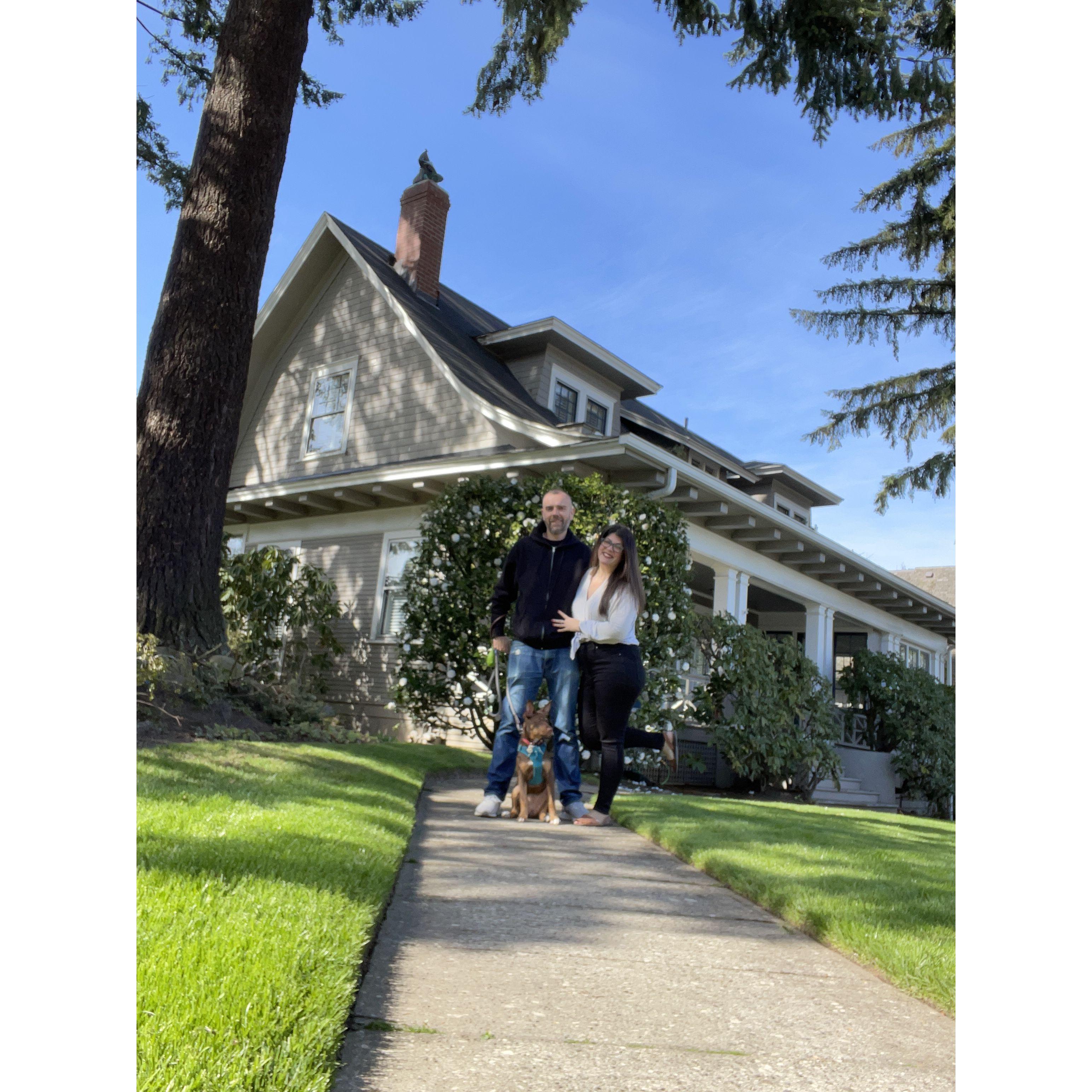 The day we got the keys to our house!