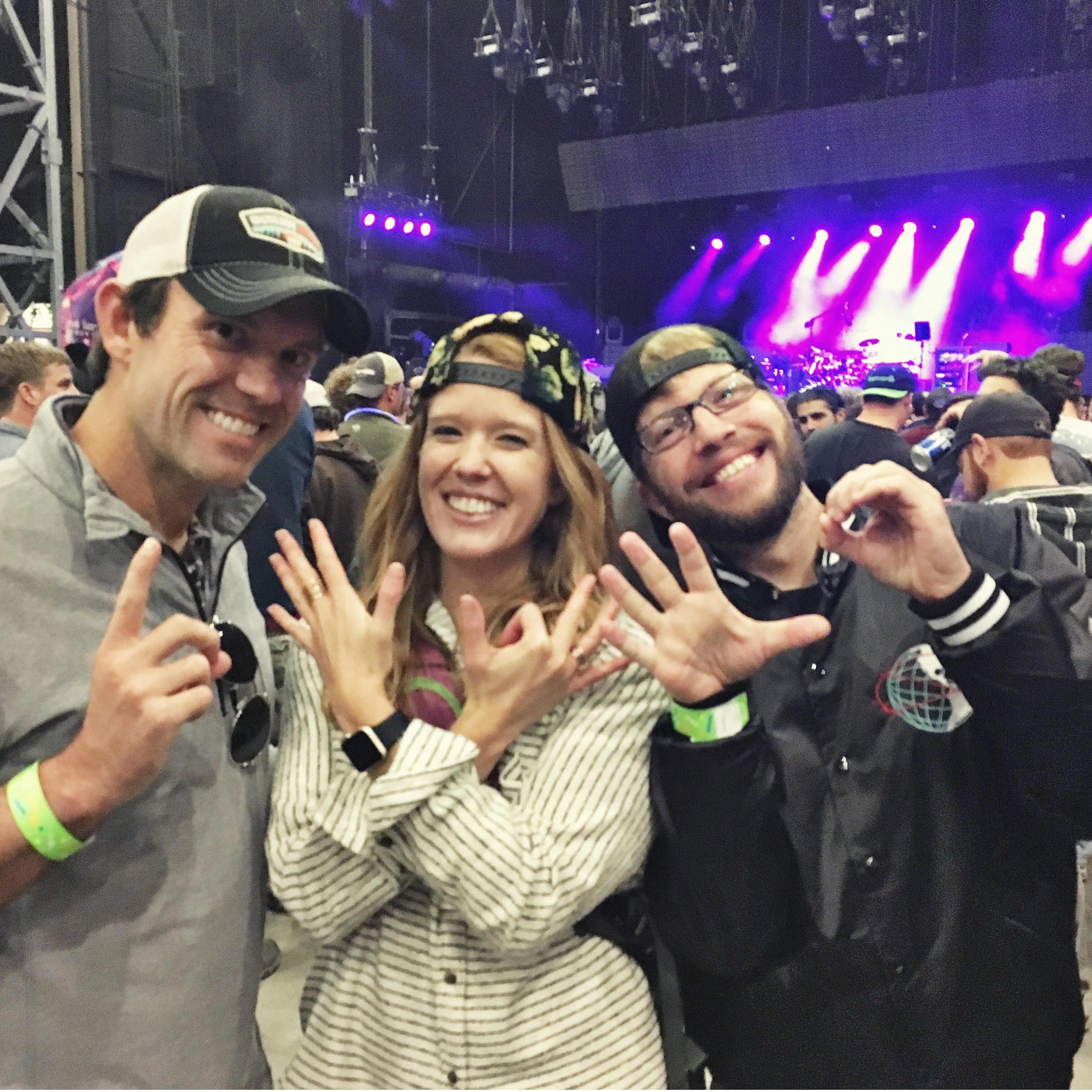 Taking Lauren's brother (Chris) to his first Phish show (Josh's 50th and Lauren's 63rd)