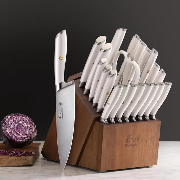 L & L1 Series 23-Piece Classic Knife Block Set, Forged German Steel