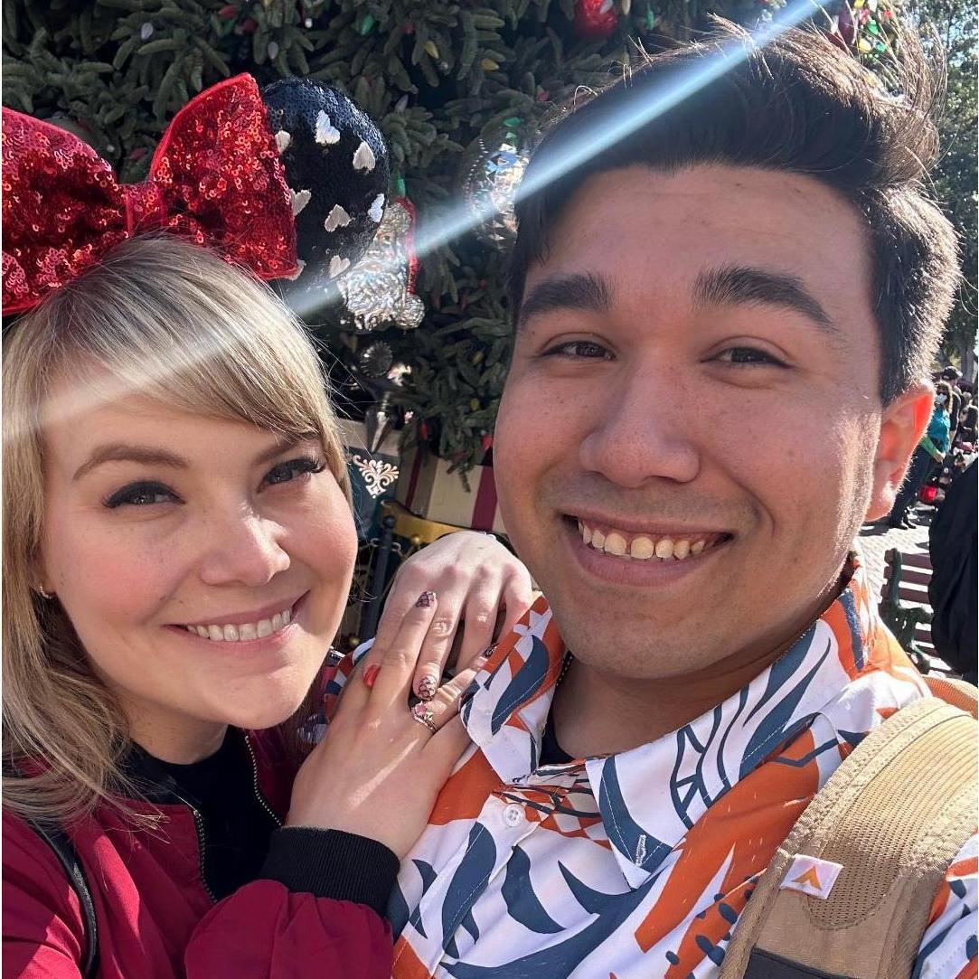Our first Disney trip together! He better be ready for many more ;)