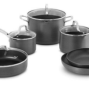 Calphalon 10 Piece Classic Nonstick Cookware Set, Grey