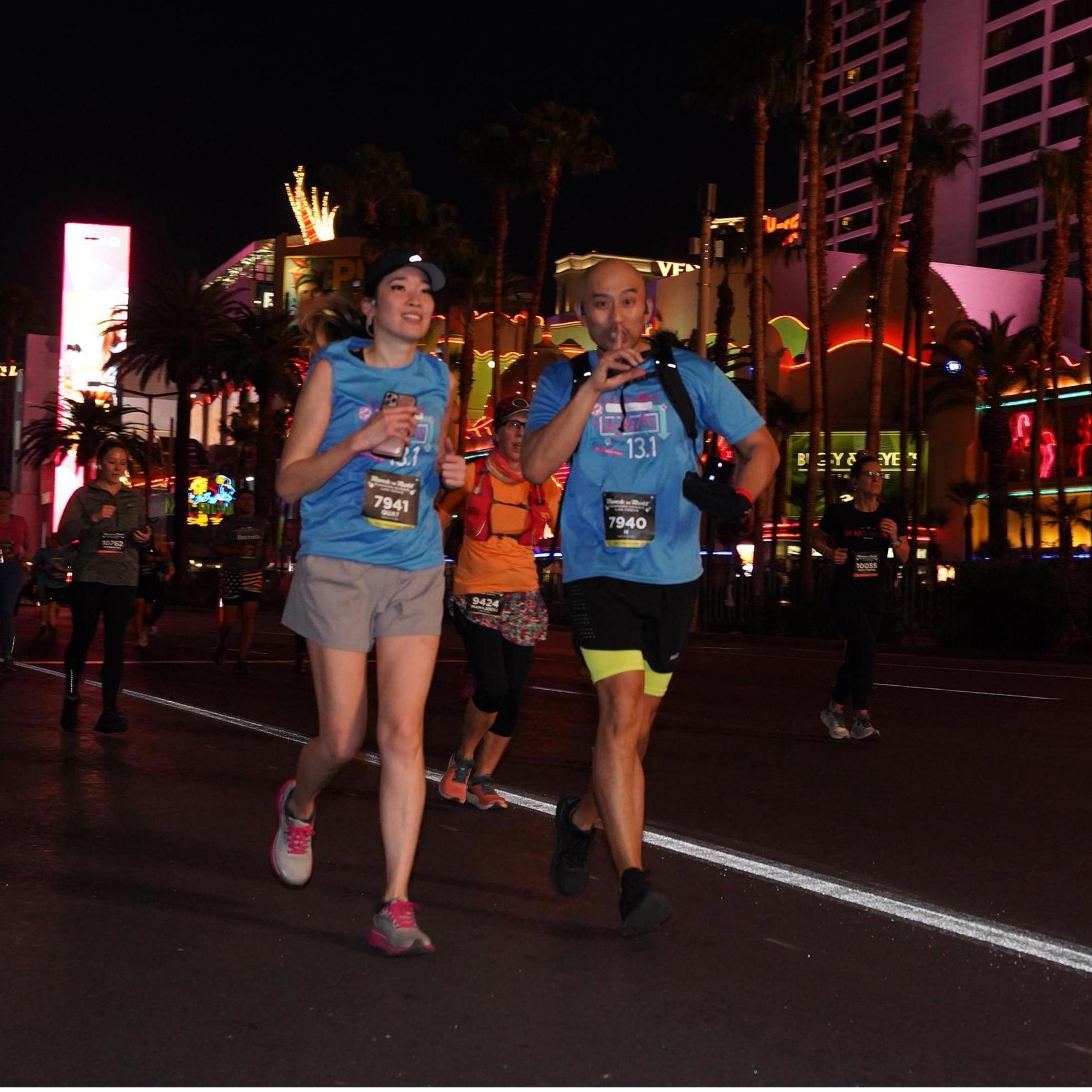 This is Kat not realizing that I was carrying the ring during the entire half marathon