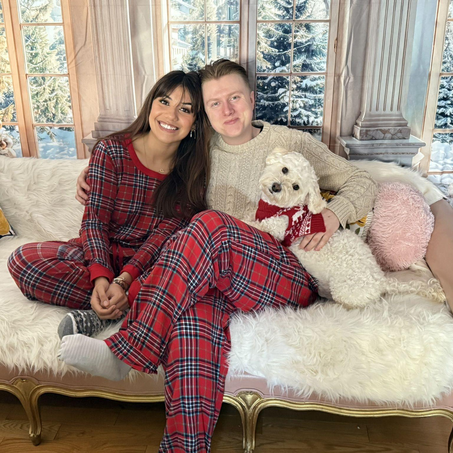 Christmas with our sweet angel of a son, Jumbie.
