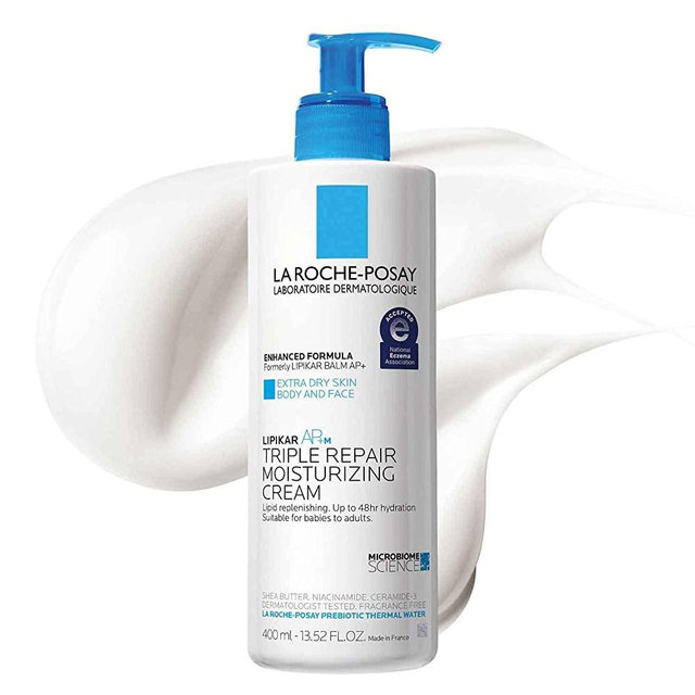 La Roche-Posay Lipikar Triple Repair Moisturizing Body Cream, Body Lotion and Moisturizer for Dry Skin, with Shea Butter and Niacinamide, Previously Balm AP+ Intense Repair