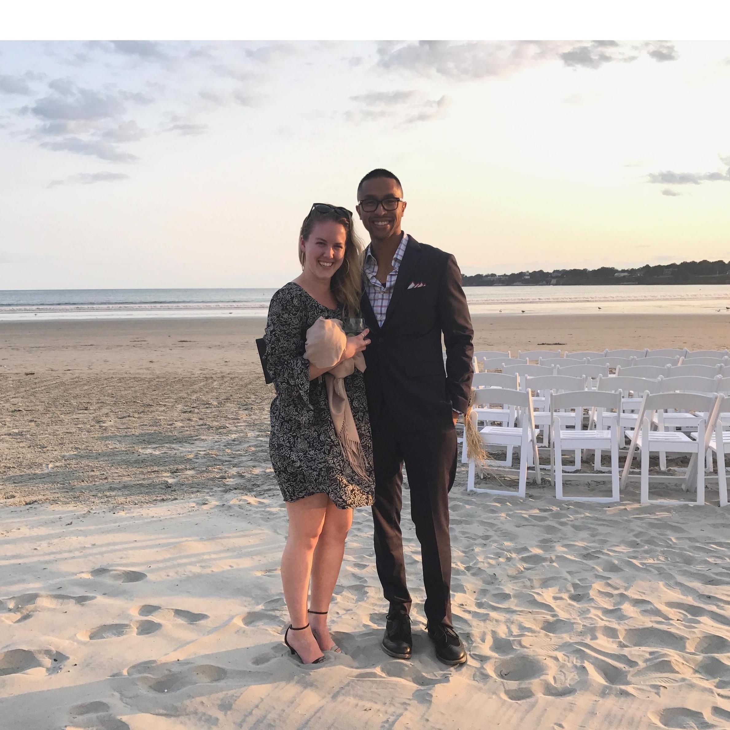 Newport RI wedding for Ashley and Mike on the beach.  We loved the VW photo booth