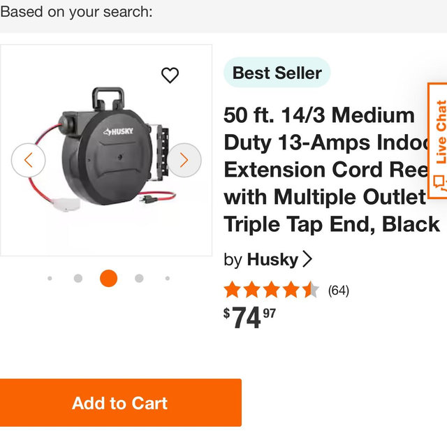 Retractable Extension Cord Reel