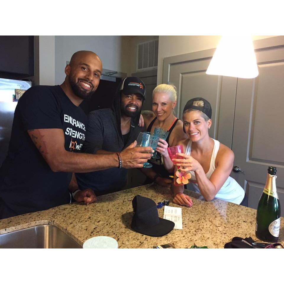 Cheers to our first apartment together!