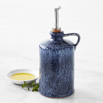 Blue Reactive Oil Cruet