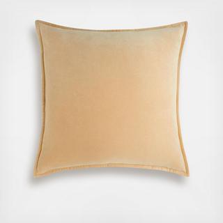 Organic Cotton Velvet Throw Pillow Cover