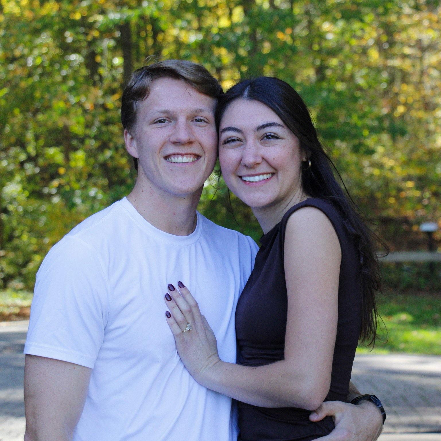 After Chris proposed!