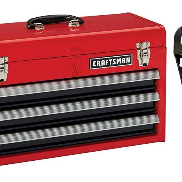 CRAFTSMAN CMST53005RB 3-DWR PORTABLE CHEST W/WRENCH ORG