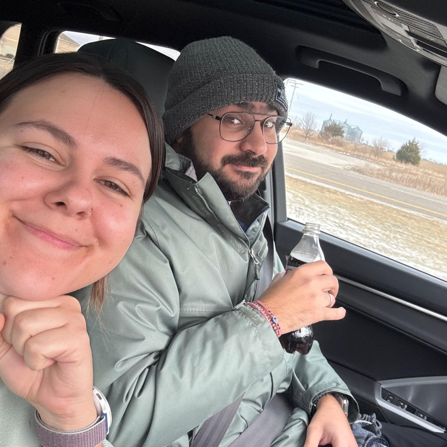 Post fam time heading back to Atlanta. One of the many roadtrips we've since taken!