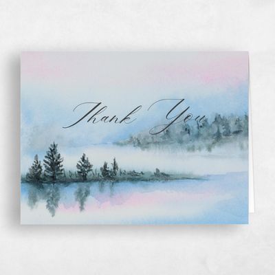 Baby Blue Wedding Thank You - Colt Landscape