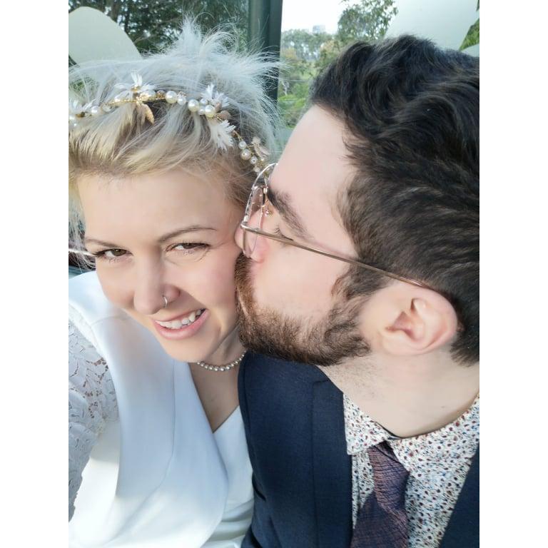 The first wedding attempt had to be postponed! But we still got dressed up and celebrated the day :)