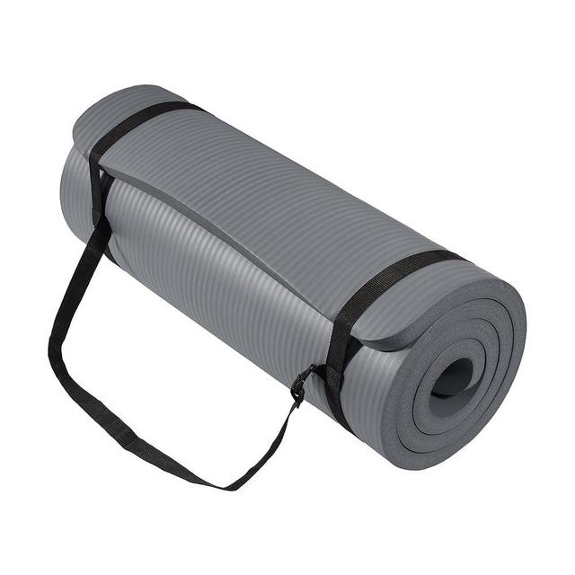 Yoga Mat, One-Inch Extra Thick High Density Exercise Mat, Anti-Tear Exercise Yoga Mat with Carrying Strap, Suitable for Various Yoga Exercises