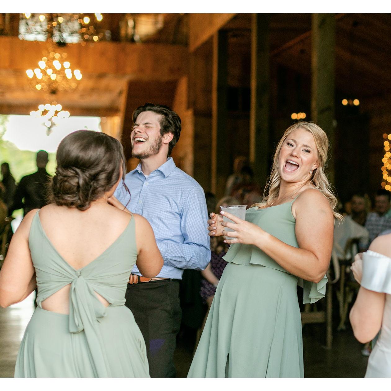 Singing loudly at another wedding