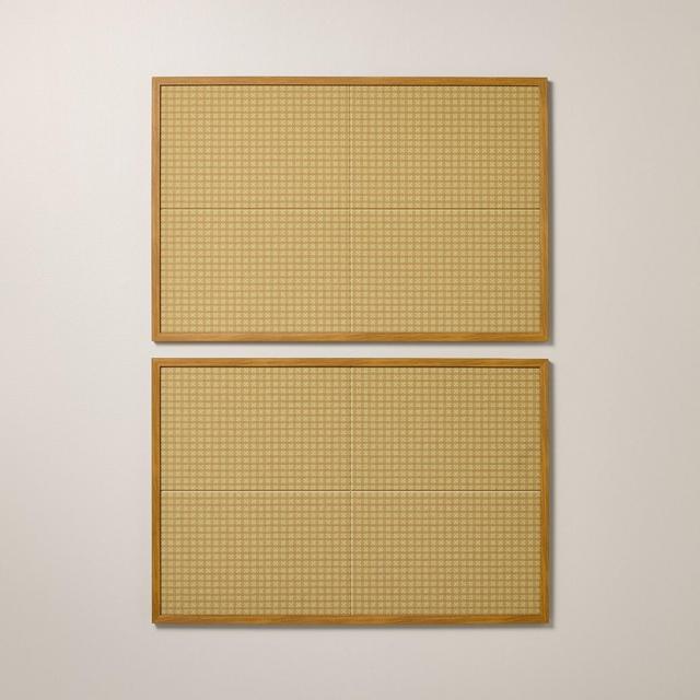 2pk 36"x24" Bulletin Board Acoustic Sound Tiles - Hearth & Hand™ with Magnolia