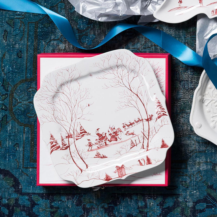 Juliska, Country Estate Winter Frolic Santa's Cookie Tray | Zola